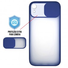 Capa para iPhone XR - Cam Protector Azul Marinho